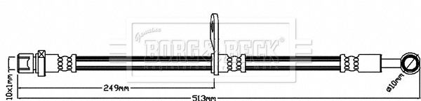 BORG & BECK Jarruletku BBH8254